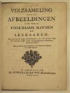 MENNONITES. Verzaameling van de Afbeeldingen van veele voornaame Mannen en Leeraaren. 1743